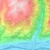 Mappa topografica Gampel-Bratsch, altitudine, rilievo