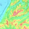 Mappa topografica Mongardino, altitudine, rilievo