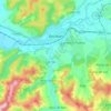 Mappa topografica Beclean, altitudine, rilievo