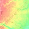 Mappa topografica Clay County, altitudine, rilievo