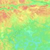 Mappa topografica St. Charles, altitudine, rilievo