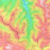 Mappa topografica Borce, altitudine, rilievo