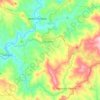 Mappa topografica Orvalho, altitudine, rilievo