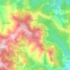 Mappa topografica Vezzani, altitudine, rilievo