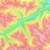 Mappa topografica сельское поселение Верхний Баксан, altitudine, rilievo