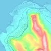 Mappa topografica Cinisi, altitudine, rilievo