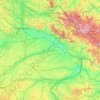 Mappa topografica Niederbayern, altitudine, rilievo