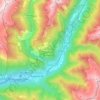 Mappa topografica Grono, altitudine, rilievo