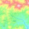 Mappa topografica Vallelunga Pratameno, altitudine, rilievo
