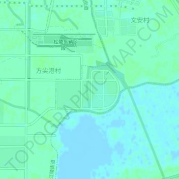Mappa topografica 叶泽湖花苑社区, altitudine, rilievo