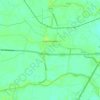 Mappa topografica Fratta Polesine, altitudine, rilievo