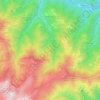 Mappa topografica Celle di Macra, altitudine, rilievo