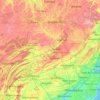 Mappa topografica Susquehanna River, altitudine, rilievo