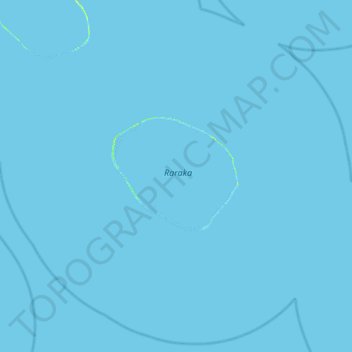 Mappa topografica Raraka, altitudine, rilievo