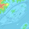 Mappa topografica 梅山岛, altitudine, rilievo
