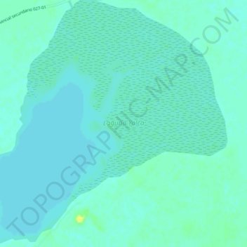 Mappa topografica Laguna Yalca, altitudine, rilievo