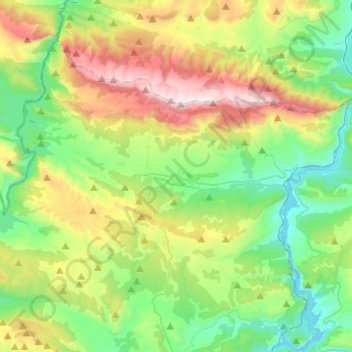 Mappa topografica Àger, altitudine, rilievo