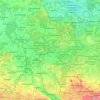 Mappa topografica Schwarze Elster, altitudine, rilievo
