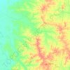 Mappa topografica Dueré, altitudine, rilievo