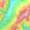 Mappa topografica Bosia, altitudine, rilievo