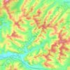 Mappa topografica Șpring, altitudine, rilievo