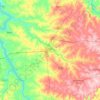 Mappa topografica Jaú, altitudine, rilievo