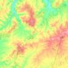 Mappa topografica Zentrum-Loiretal, altitudine, rilievo