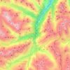 Mappa topografica Göschenen, altitudine, rilievo