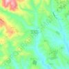 Mappa topografica Appignano del Tronto, altitudine, rilievo