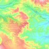 Mappa topografica Caraffa di Catanzaro, altitudine, rilievo