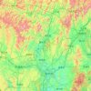 Mappa topografica Liuzhou, altitudine, rilievo