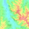 Mappa topografica Antras, altitudine, rilievo