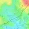 Mappa topografica Kingsbury, altitudine, rilievo