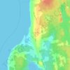 Mappa topografica Sandford, altitudine, rilievo