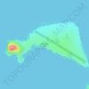 Mappa topografica Île San Félix, altitudine, rilievo