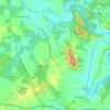 Mappa topografica Pine Mountain, altitudine, rilievo