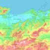 Mappa topografica El Tarf, altitudine, rilievo