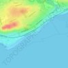 Mappa topografica Broughty Ferry Beach, altitudine, rilievo