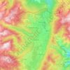 Mappa topografica Formiguères, altitudine, rilievo