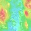 Mappa topografica Moody Lake, altitudine, rilievo