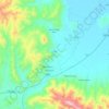 Mappa topografica Cupi, altitudine, rilievo