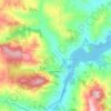 Mappa topografica Guardialfiera, altitudine, rilievo