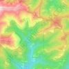 Mappa topografica Aurano, altitudine, rilievo