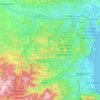 Mappa topografica L'Aude, altitudine, rilievo
