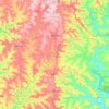 Mappa topografica Descanso, altitudine, rilievo
