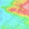 Mappa topografica Wrington, altitudine, rilievo