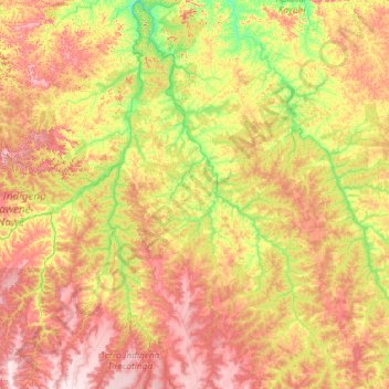Mappa topografica Brasnorte, altitudine, rilievo