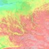 Mappa topografica 阿尔泰共和国, altitudine, rilievo