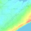 Mappa topografica Barualte, altitudine, rilievo