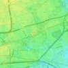 Mappa topografica Mile End Park, altitudine, rilievo